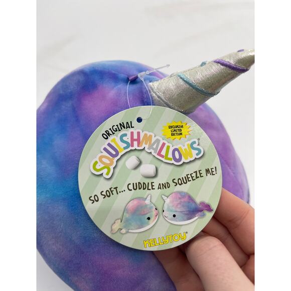 Squishmallows Kelly Toys Hallie The Narwhal 11.5 inches Plush Stuffed Toy NEW - Picture 5 of 12